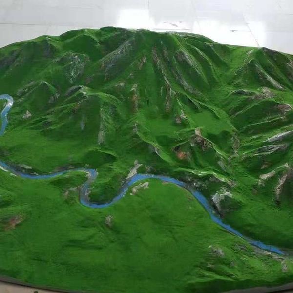 怎样按实际陇南地形雕刻制作