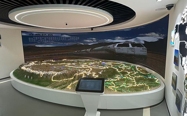 中铁二十一局集团企业展厅项目展示沙盘